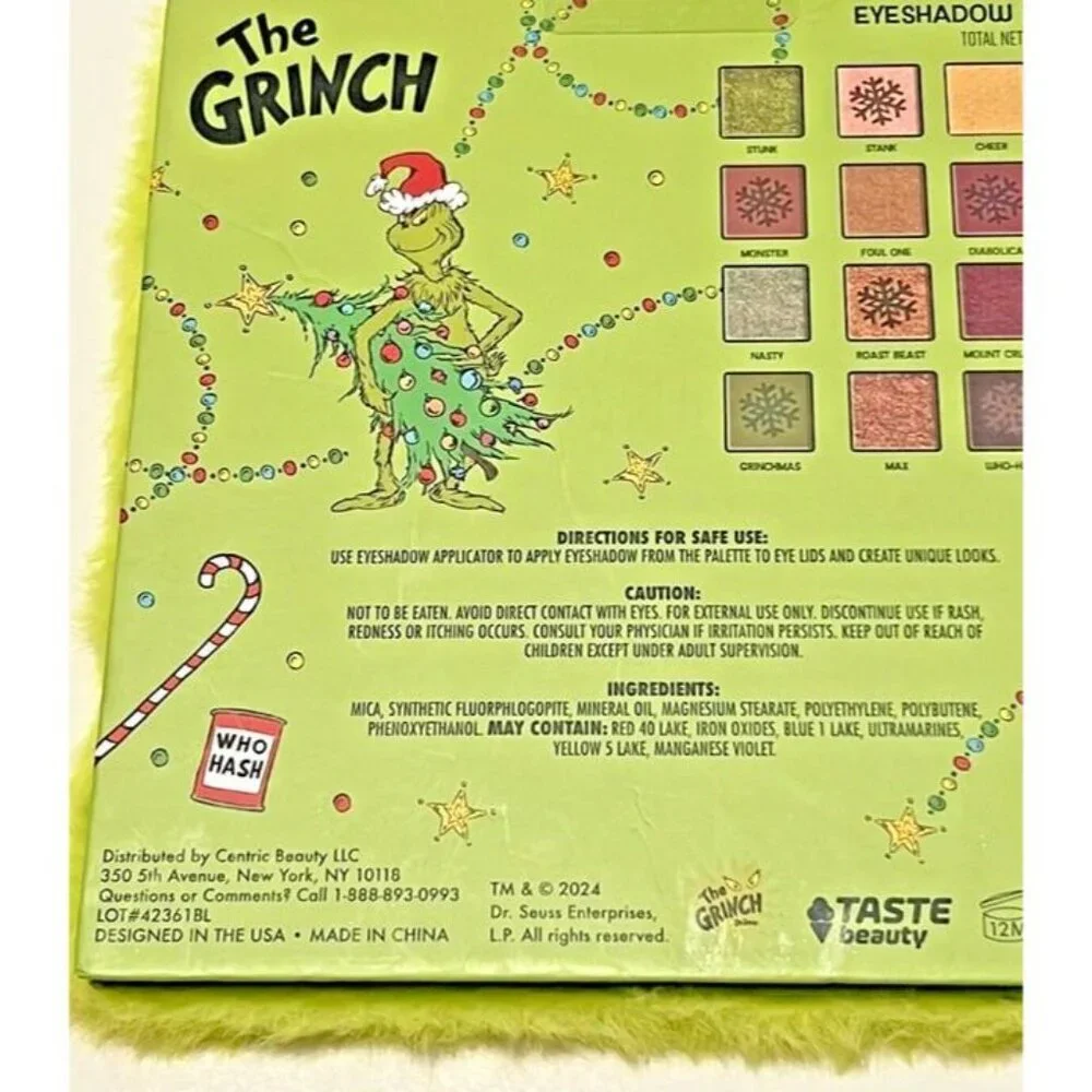 Taste Beauty grinch eyeshadow